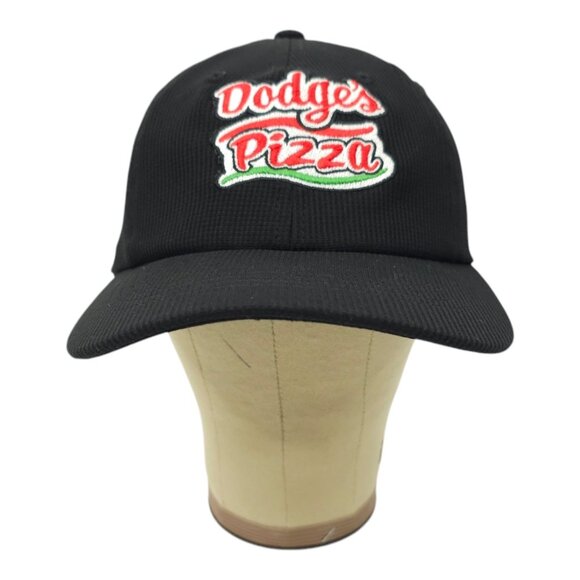 Dodges Pizza Embroidered Patch Strapback Cap Trucker Baseball Hat Black - Picture 9 of 13